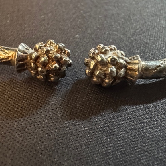 West Indian Silver Bangle Bracelet - Picture 5 of 11